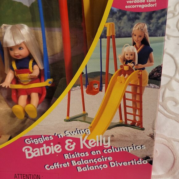 Giggles 'n Swing Barbie & Kelly Playset 1998 - Picture 6 of 17